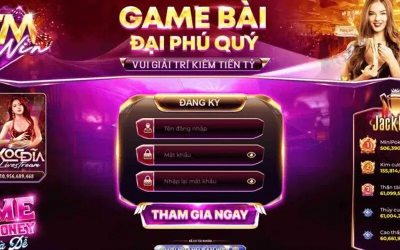 Giao diện đăng nhập cá cược esport Gemwin